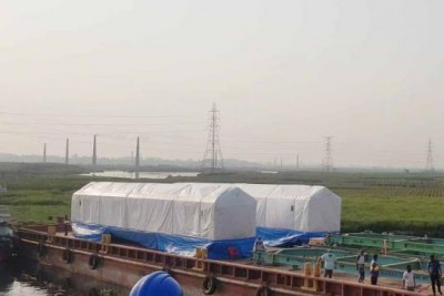 মেট্রোরেলের প্রথম সেট ঢাকায় মেট্রোরেলের প্রথম সেট ঢাকায়